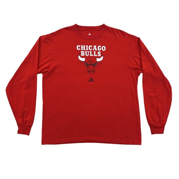 adidas Other - Adidas Chicago Bulls Long-Sleeve T-Shirt Large
